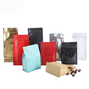 Qualité alimentaire multicolore taille de serrure de fermeture éclair sacs vanne pochette sac à <span class=keywords><strong>café</strong></span> à fond plat - Product Image 1