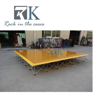 Plancher de danse portable facile à installer pour fêtes, mariages et événements, avec plateforme en contreplaqué et bordure en aluminium - Product Image 5