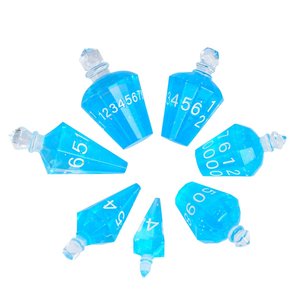 Udixi Tùy Chỉnh Đa Hai Mặt Sắc Nét Cạnh Dice RPG Rồng Và Dungeon Handmade Ma Thuật Y Học Chai Nhựa Dice Set - Product Image 4