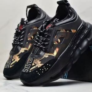 Chaussures de créateur de haute qualité, mode homme et femme, baskets Versache Chain Reaction, tenues décontractées, chaussures de sport de luxe, chaussures de marche - Product Image 6