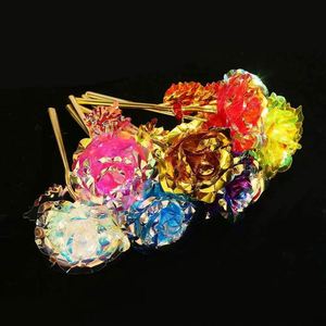 Laser Cut Iridescent Gold Foil <b>Roses</b> - <b>Artificial</b> Flowers for Decor, Perfect for Special Occasions & Events - Product Image 2