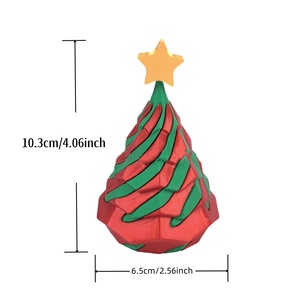 Hot bán 3D in cây giáng sinh trang trí không thể Cone xoắn ốc Cone thần tài đồ chơi cho văn phòng nhà bàn trang trí Giáng sinh - Product Image 2