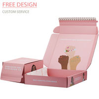 Boîtes d'expédition ondulées imprimées personnalisées, boîte de courrier en carton avec logo personnalisé, boîte de courrier
