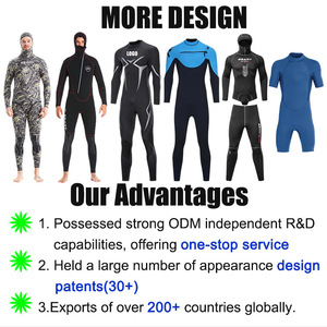 Sbart 5mm 3mm in Neoprene muta con cappuccio 2 pezzi muta da sub mimetica muta da sub <span class=keywords><strong>acqua</strong></span> fredda pesca subacquea muta termica per gli uomini - Product Image 5