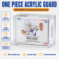 Boîte de présentation en acrylique OP-05 pour booster box One Piece avec couvercle magnétique, protection UV à 99 % pour le jeu de cartes One Piece Awakening of the New Era
