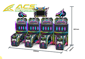 Console de jeu d'arcade de tir au laser Crazy Shooter à monnayeur pour 2 joueurs, écran tactile 10 pouces, en fer et plastique, modèle ACS-0088 - Product Image 6