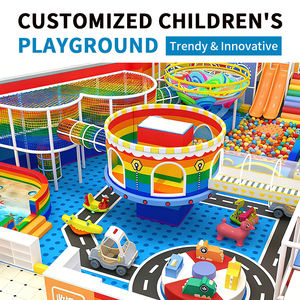 Parque Infantil Comercial Personalizable con Temática Arcoíris, Proyección Interactiva y Pista de Carreras para Centros de Entretenimiento Familiar (CEF) - Product Image 4