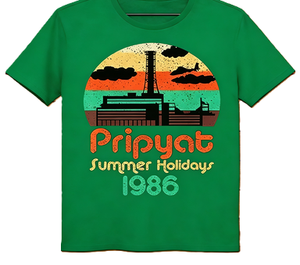 T-shirt graphique rétro Pripyat Summer Holidays 1986 Chernobyl Nuclear Plant - Product Image 5
