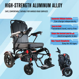 <span class=keywords><strong>Fauteuil</strong></span> roulant électrique motorisé léger et portatif pliant en alliage d'aluminium <span class=keywords><strong>fauteuil</strong></span> roulant électrique pliable télécommandé - Product Image 3