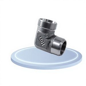 Raccord coudé à 90° en acier à faible teneur en carbone, type 1CW9/1DW9, avec joint conique 24, résistant à la corrosion, pour conduite hydraulique - Product Image 2