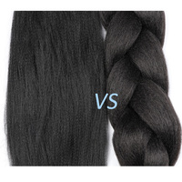 Extensions de cheveux synthétiques en fibres protéinées pré-étirées Sharopul, fibres japonaises teintées, faciles à tresser en box braids au crochet, 26 pouces