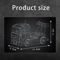 MOULD KING 24095 Camion de course, modèle de construction en blocs, jouets MOC, kits de briques, puzzle, jouet éducatif pour adulte, cadeau de Noël