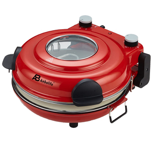 Anbolife Nouvelle Vente Directe Usine Machine à Pizza Électrique 12 pouces avec Plaque en Pierre, Temps de Cuisson 5 Minutes, Arrêt Automatique et Préchauffage - Product Image 2