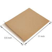 8,5x11 Zoll Vollformat Blanko Kraft Selbstklebende Etiketten, Matte BPA-freie Bedruckbare Aufkleber für Laser- und Tintenstrahldrucker