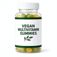 Gommes multivitaminées végétaliennes à base de plantes, 60 unités, saveur naturelle de fruits, pour adultes