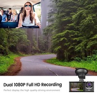 AOEDI AD370 Vente en gros 3 canaux Dashcam 1080P Étanche Dash Cam Voiture Boîte noire Caméra de voiture Dash Caméra pour voitures