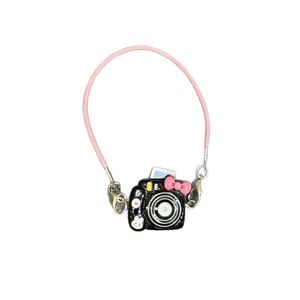 Mini Model Resin Pendant Cute Cartoon <b>Camera</b>-shaped/Guitar Keychain Colorful Lanyard Key Ring Charm Gift Accessories - Product Image 5