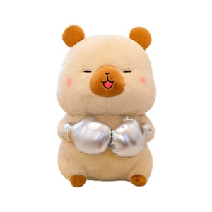 Peluche de Capibara Boxeador, Animal de Peluche Gigante, Cojín Abrazable, Juguetes de Peluche para Niños, Compañero para la Hora de Dormir, Peluches Kawaii - Product Image 6