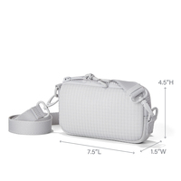 Aanpasbare Logo Mode Neopreen Crossbody Messenger Bag Voor Dames Zomer Casual Rits Sluiting Mobiele Telefoon Pack Schouder Sling