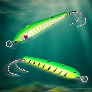 Usine de Weihai Leurre de pêche ABS en plastique dur, type cuillère, avec double hameçon, flottant, pour thon et pêche à la traîne - Product Image 1