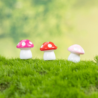 Figurines en résine en forme de champignons miniatures en gros pour jardin féerique, terrarium, micro-paysage, maison de poupée, décoration miniature DIY