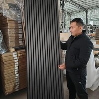 Panneau acoustique en lattes de bois, panneau mural en bois insonorisant pour la décoration murale intérieure