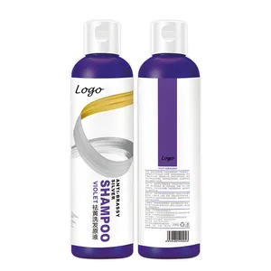 Shampooing tonifiant pour cheveux, lotion privée, de couleur jaune cuivreux, de couleur argent, blond, violet, tonique, ml