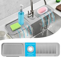Tapis anti-éclaboussures en silicone pour robinet de cuisine et d'évier de salle de bain Nouveaux tapis et tampons