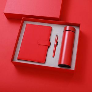 Set de Regalo de Cuaderno A5 Personalizable de Lujo con Bolígrafo, Taza Térmica y USB para Promoción de Seguros de Automóviles, Negocios, Venta al por Mayor, Cuero PU - Product Image 1