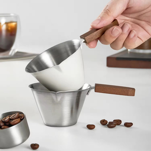 100ml Eco-Friendly <b>Espresso</b> Measuring <b>Cup</b> Stainless Steel with V-Shaped Spout and Mouth Pouring Shots for Home Use - Product Image 3