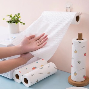 Lazy Cleaning <b>Cloth</b> Kitchen Absorbent Non Woven Fabric Dishwashing Rag Printed Version Disposable Cleaning <b>Cloth</b> - Product Image 4