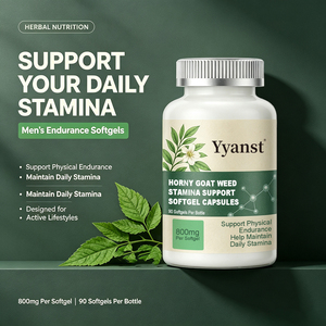 Suplementos de Hierbas Horny Goat Weed para la Resistencia, en Cápsulas Blandas de 800mg, 90 Unidades, Mezcla Herbal para Hombres Activos, Venta al Por Mayor OEM - Product Image 3