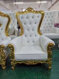 Chaises Trône pour Enfants, Vente en Gros de Mini Trônes Sans Accoudoirs pour Enfants, Chaise Trône <span class=keywords><strong>Bébé</strong></span> Blanche et Argentée pour Enfants - Product Image 4