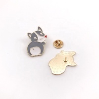 Desain Anime Kustom Membuat Pin Enamel Hitam Pin Anjing Lucu Produsen Pin Keras Enamel