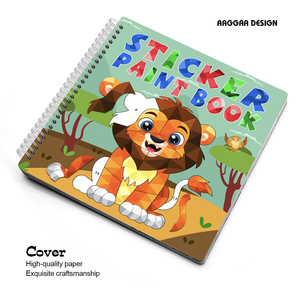 Best-sellers personnalisés pour enfants de 3 ans, comprenant des autocollants, des livres <span class=keywords><strong>à</strong></span> colorier, reliure spirale, couverture souple, impression offset - Product Image 3