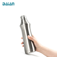 Bouteille d'eau de sport en acier inoxydable à double paroi isolée sous vide 304ss