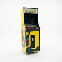Machine de jeu d'arcade classique rétro verticale personnalisable en bois et acrylique, à monnayeur, avec jeu à thème chanceux, 1-2 joueurs