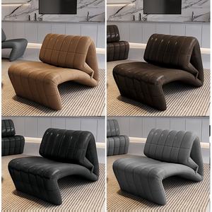 Sofá <span class=keywords><strong>cama</strong></span> convertible moderno, sillón plegable tapizado, sillón otomano ajustable de cuero, sillón curvo para hoteles - Product Image 5