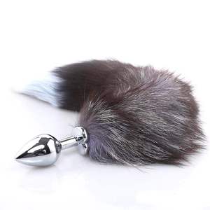 Queue de renard de <span class=keywords><strong>40</strong></span> <span class=keywords><strong>cm</strong></span> en gros, accessoire pour le sexe en plein air, jouets sexuels, queue de cosplay - Product Image 1