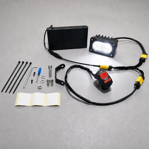 ไฟหน้า LED <span class=keywords><strong>แบ</strong></span>บโลหะทั้งห<span class=keywords><strong>ม</strong></span>ด ใช้แบตเตอรี่ 8AA ยี่ห้อ Baja Light พร้อ<span class=keywords><strong>ม</strong></span>ชุดสวิ<span class=keywords><strong>ต</strong></span>ช์แบบ DIY กำลังไฟ 20W ความสว่าง 2000LM สำหรับจักรยานไฟฟ้า จักรยานยนต์ และจักรยานเสือภูเขา - Product Image 1