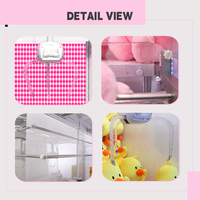 Arcade Luxury OFO Big Claw Catcher Machine Four-directional Joysticks Claw Crane Catcher 3 Hooks Coin Operated Catcher