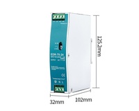 Batterie de sauvegarde SMPS AC 75W UPS Module rail DIN alimentation DC 12V 6.25A 24V 3A 5v 2a adaptateur secteur usb avec boîtier métallique en plastique