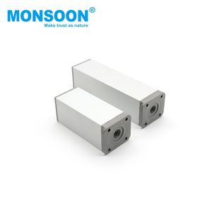 Gambe per Tavolo da <span class=keywords><strong>Divano</strong></span> Regolabili in Altezza in Acciaio Inox Nero, Gambe Quadrate Lunghe per <span class=keywords><strong>Tavolino</strong></span> da Caffè e Mobile - Product Image 6