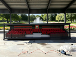 Grada Portátil Móvil para Exteriores, Contenedor Metálico Temporal con Tribuna para Club o <span class=keywords><strong>Alquiler</strong></span> - Product Image 6