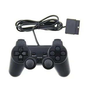 Mando con cable para PS2, mando con vibración, doble Motor, repuesto para consola PS2