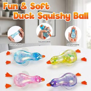 Duck <b>Squishy</b> Stress Ball Glitter TPE Soft Slow Rise Fidget Toy For Kids Age 5 To 7 Years Unisex - Product Image 4
