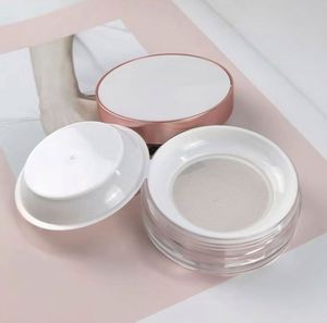 20g Portable Plastic Empty Cosmetic Setting Powder Box Spot <b>Elastic</b> Mesh <b>Belt</b> for Loose Powder Sub Packaging Practical - Product Image 1
