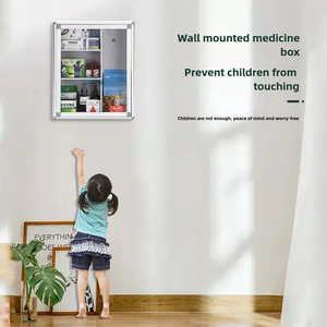 Treo Tường Tổ chức khẩn cấp Y Tế Du lịch Viện trợ đầu tiên Kit túi y học ngực hộp lưu trữ - Product Image 6