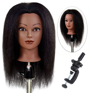 <span class=keywords><strong>Tête</strong></span> <span class=keywords><strong>de</strong></span> <span class=keywords><strong>poupée</strong></span> professionnelle pour l'entraînement en coiffure, cheveux afro humains, <span class=keywords><strong>tête</strong></span> <span class=keywords><strong>de</strong></span> mannequin afro avec cheveux naturels crépus raides - Product Image 2