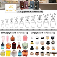 LITBRIGHT Ensemble cadeau de luxe pour la maison et l'hôtel, diffuseur aromatique de 50 ml avec bâtonnets parfumés aux fleurs séchées et boîte d'emballage